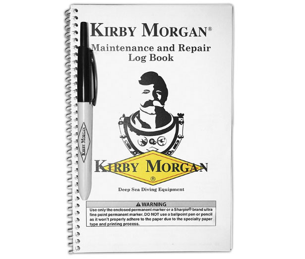 Kirby Morgan Kit, Maintenance & Repair Log Book & Pen