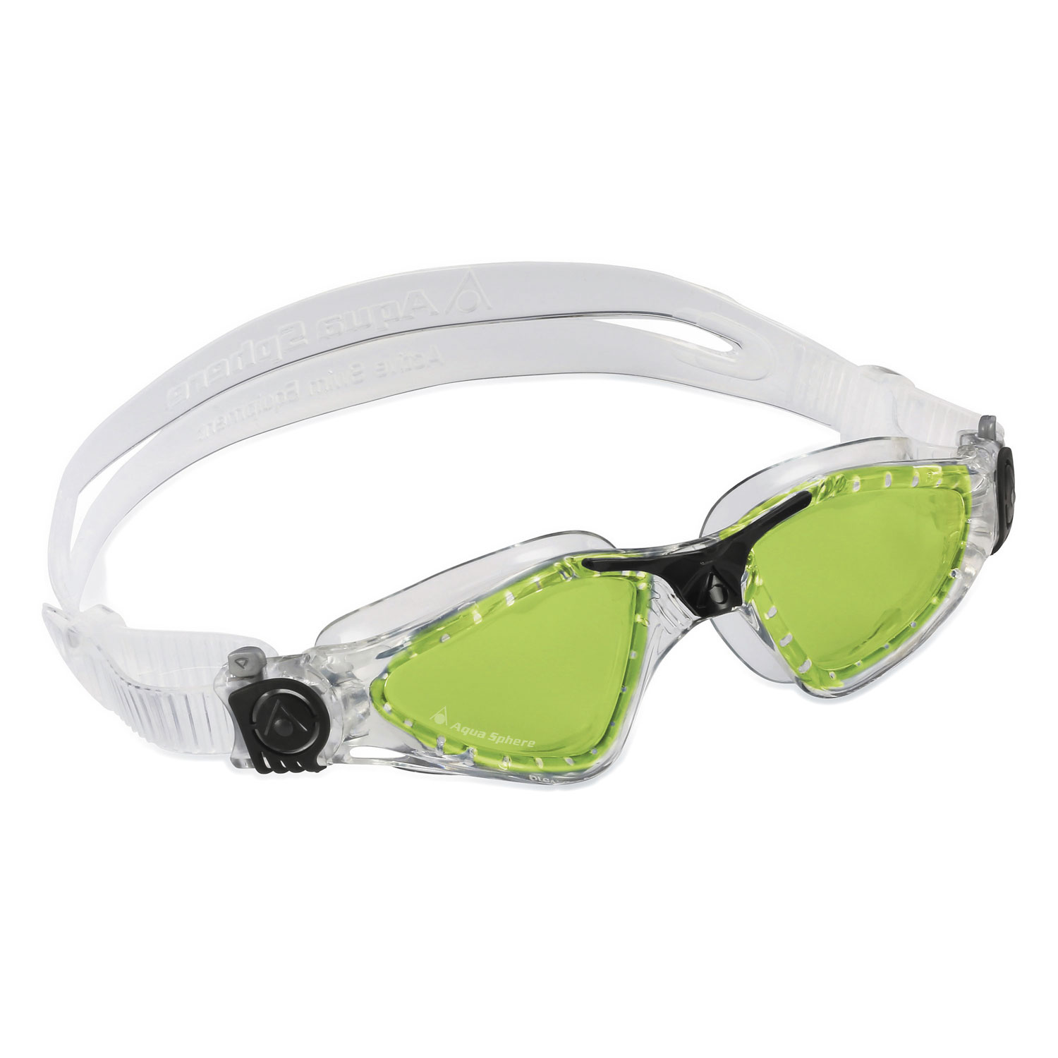 Aqua Sphere SVØMMEBRILLE KAYENNE L CLEAR/BLACK - LENS GREEN