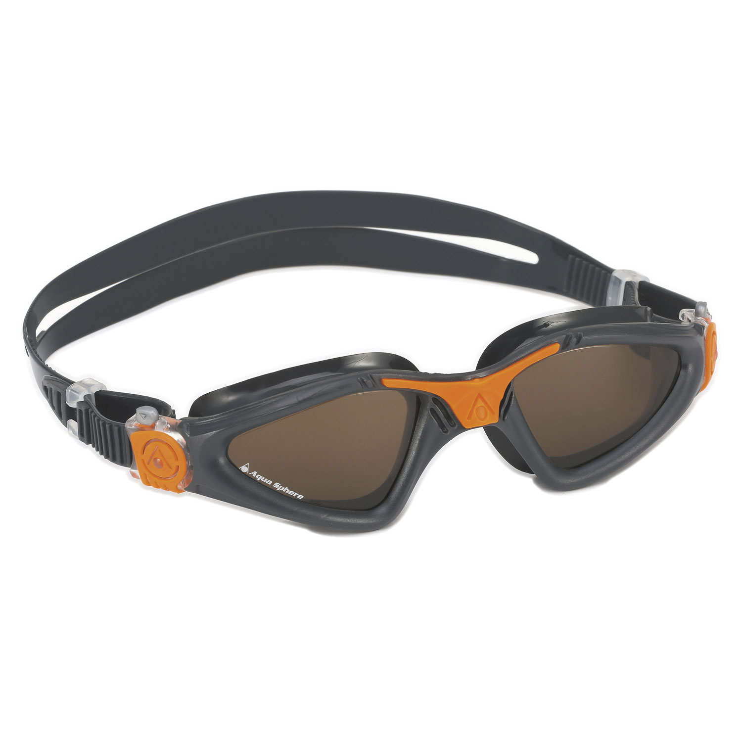 Aqua Sphere SVØMMEBRILLE KAYENNE L GREY/ORANGE - LENS BROWN