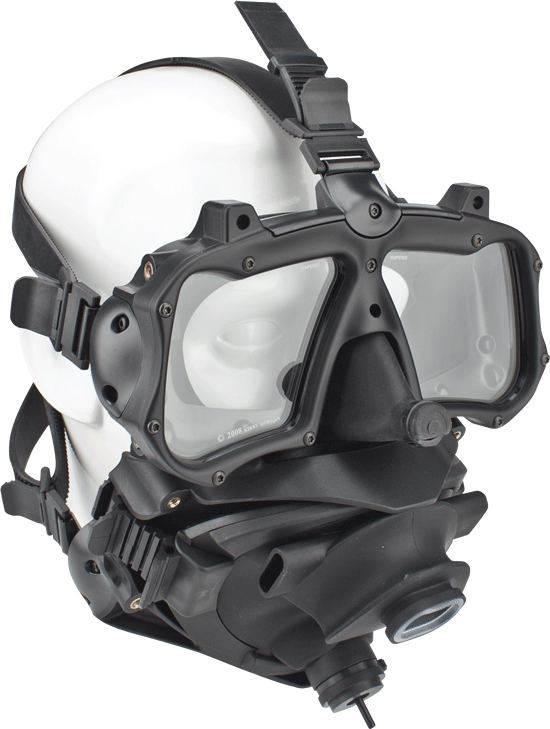 Kirby Morgan MASK M-48 MOD-1 + M-48 MOD-1 WITH SCUBA POD ASSEMBLY