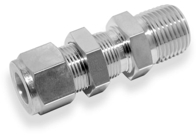  BULKHEAD MALE CONNECTOR, 6MM - 1/4