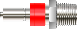 Hy-Lok QC6 QUICK CONNECTOR STEM WITH VALVE 3/8