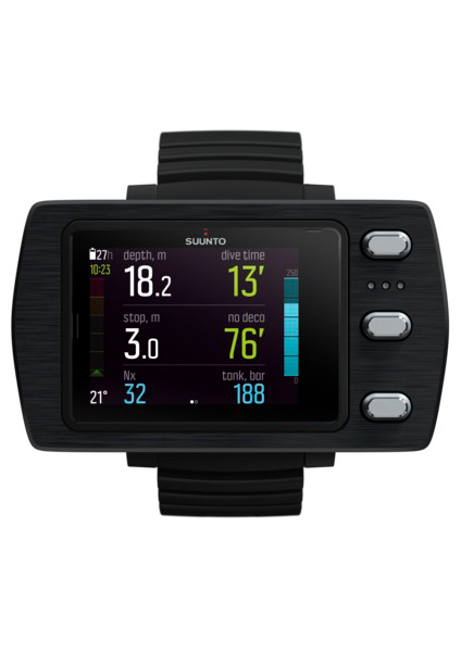 SUUNTO EON STEEL BLACK WITH BOOT AND USB